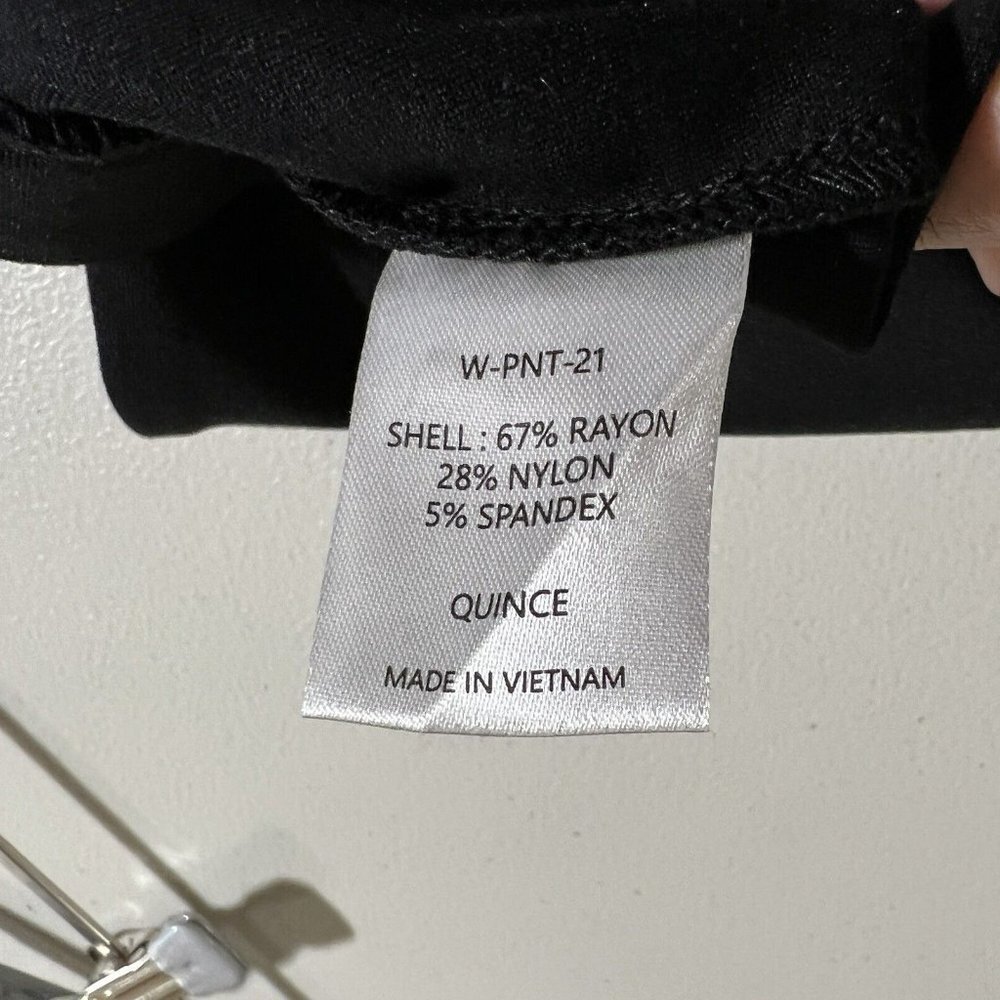 Quince Black Ponte Pants - Boot Cut - M Petite - 30" Inseam - NWT - Picture 6 of 6